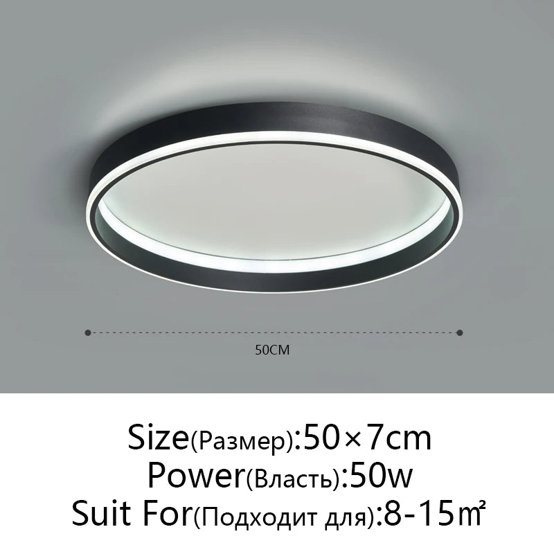 Simple Round Bedroom Led Ceiling Lights Modern Home Decor Lampen Nordic Living Room Lamp Lighting Minimalist Ins Room Study Lamp