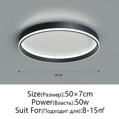 Simple Round Bedroom Led Ceiling Lights Modern Home Decor Lampen Nordic Living Room Lamp Lighting Minimalist Ins Room Study Lamp