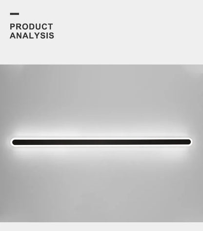 Modern Minimalist LED Strip Wall Lamp Interior Decorative Line Lamp Balcony Bedroom Living Room Lamp