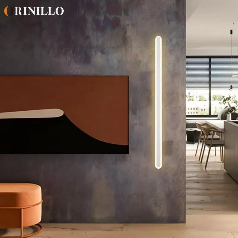 Modern Minimalist LED Strip Wall Lamp Interior Decorative Line Lamp Balcony Bedroom Living Room Lamp