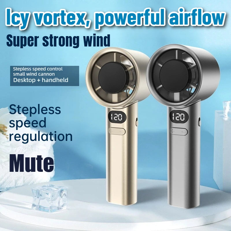 Handheld Mini Fan Powerful 400mAh Wind Speed USB Charging Portable Small Fan for Travel Outdoor Summer Cooling Pocket Fan