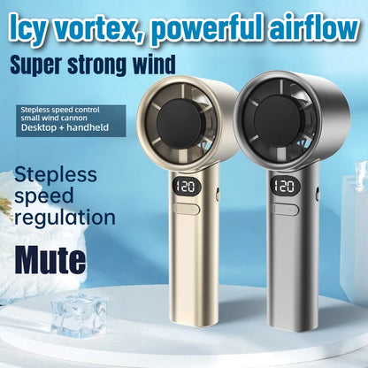Handheld Mini Fan Powerful 400mAh Wind Speed USB Charging Portable Small Fan for Travel Outdoor Summer Cooling Pocket Fan