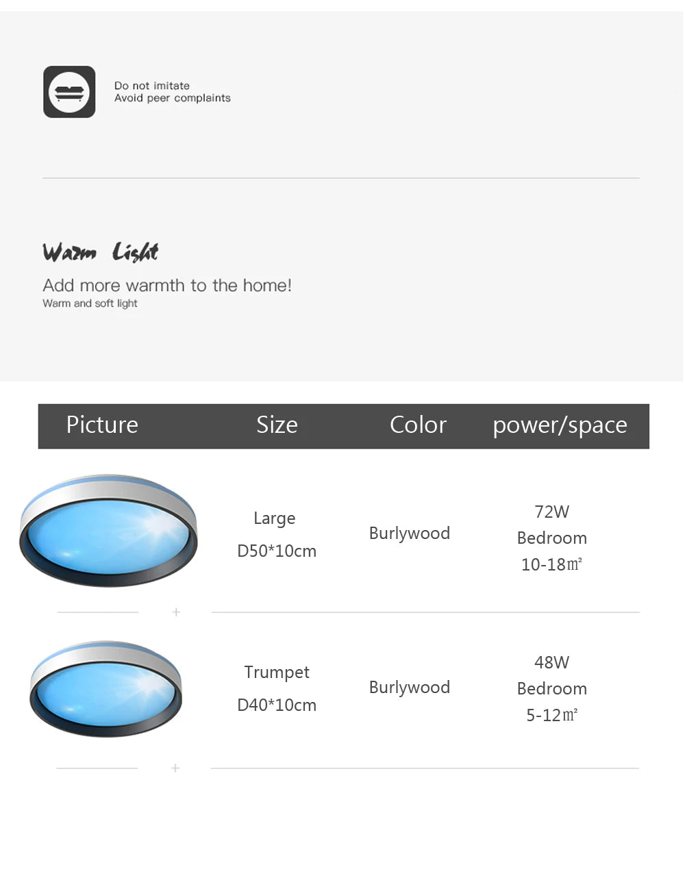 Modern LED Blue Sky Ceiling Lamp Smart Brightness Dimmable Round Ceiling light for Living Room Bedroom Kitchen Moon Lighting