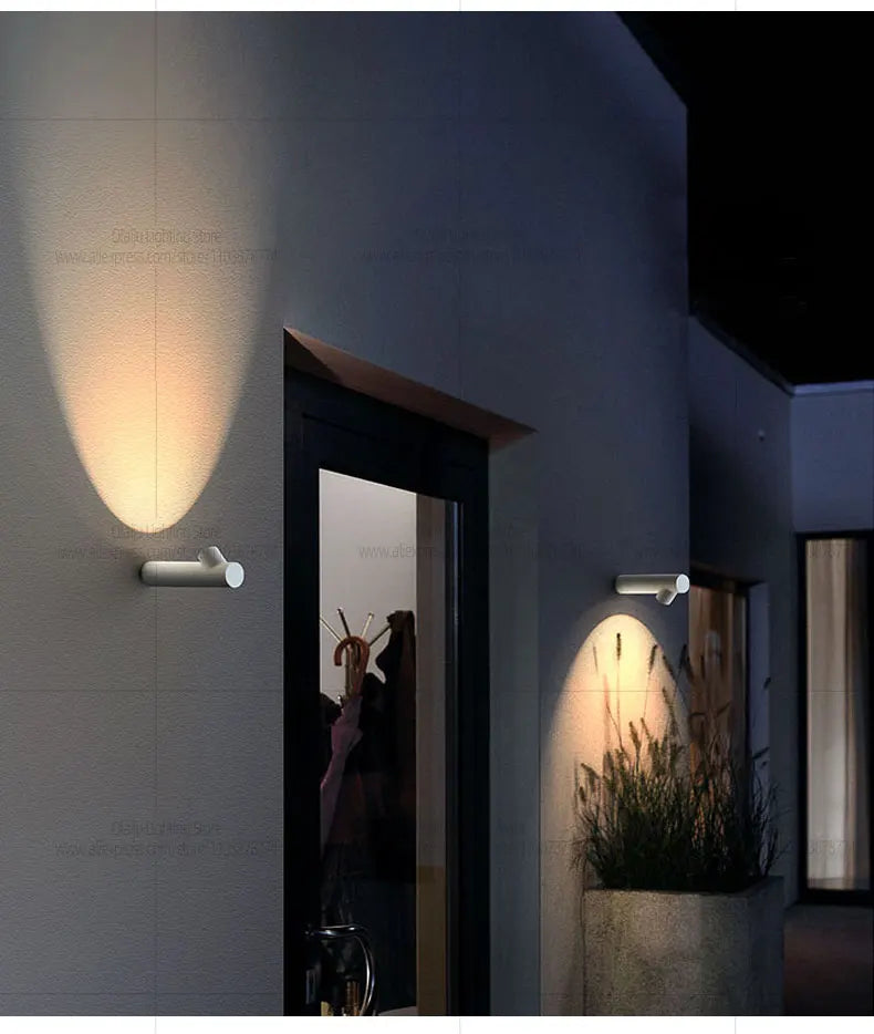 LED Modern Outdoor Waterproof Wall Lamp Living Room Background Wall Light IP65 Garden Decoration Lamp Staircase Corridor Lamp