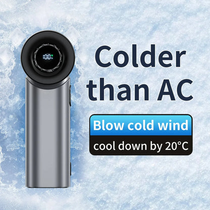 Mini Wind Cannon Handheld Fan USB Rechargeable Portable High Speed Fan for Outdoor Pocket Small Fan