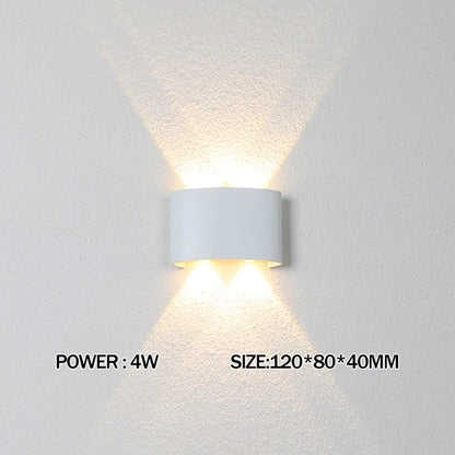 LED Wall Light IP65 Outdoor Waterproof Garden Fence Aluminum Indoor Fashion Wall Lamp For Bedroom Bedside Living Room Stairs