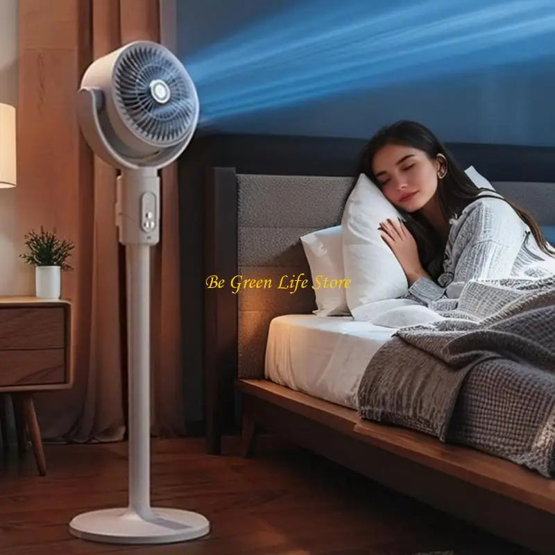 M7DF Rechargeable Oscillating Desk Fan 180degrees Air Circulation Adjustable Height