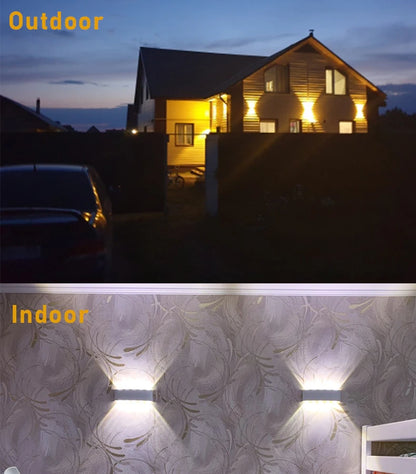 LED Wall Lamp Outdoor Waterproof IP65 Garden Lighting A85-265V Interior Wall Light Indoor For Bedroom Stairs Fixture Wall Lamps