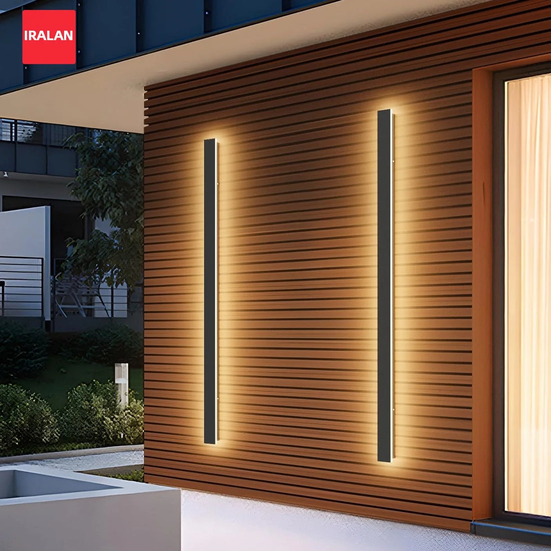 Waterproof Wall Lamp LED Outdoor Garden Wall Lamps Stair Garden Lamp Living Room Bedroom Ip65 Black Wall Lights