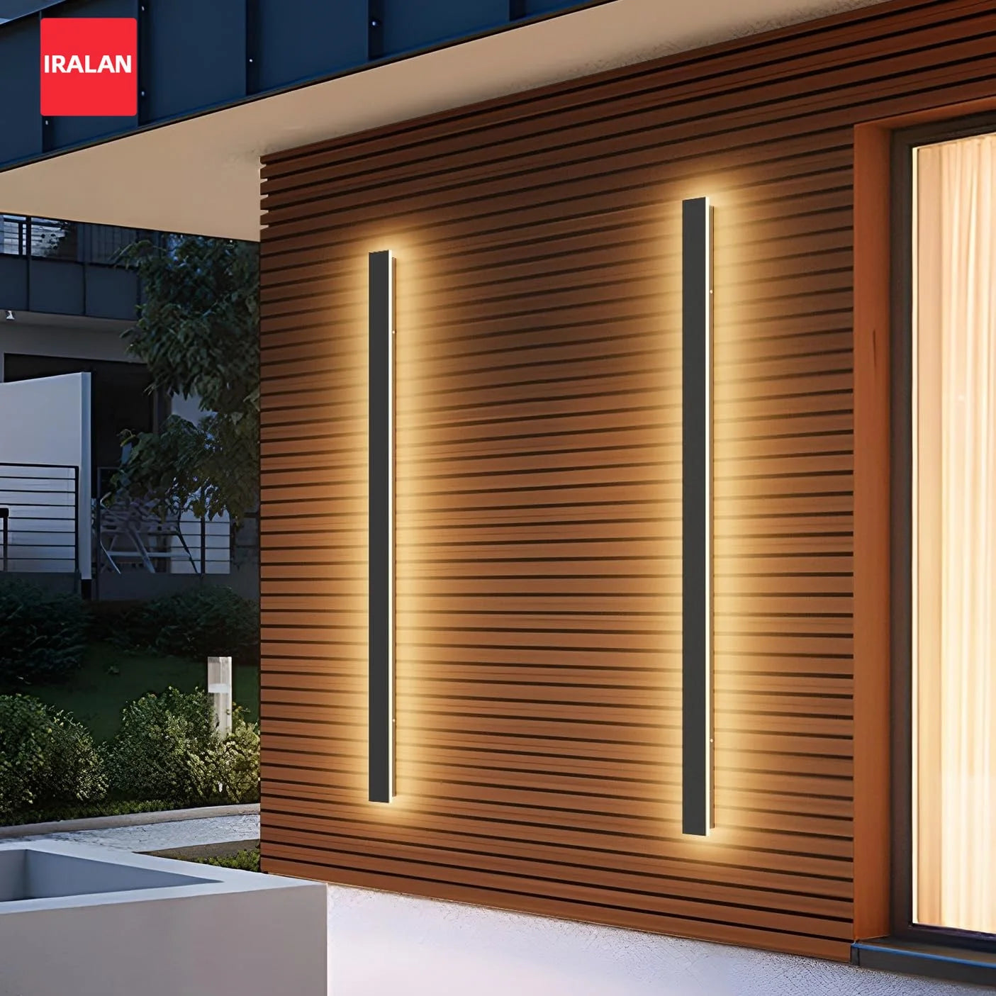 Waterproof Wall Lamp LED Outdoor Garden Wall Lamps Stair Garden Lamp Living Room Bedroom Ip65 Black Wall Lights