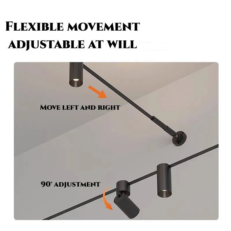 Diy Long LED Skyline Steel Strip Luminous Linear No Main Light Decoration, Modern Minimalist Creative Exhibition Hall Wall Light
