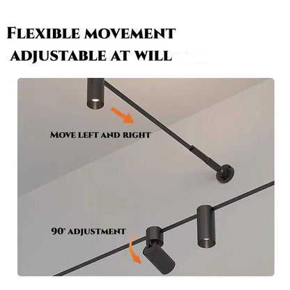 5m/8m/9m Skyline Linear Light COB LED Wall Lamp Living Room Art Exhibition Background Decor Bedroom Minimalist LED Strips Sconce
