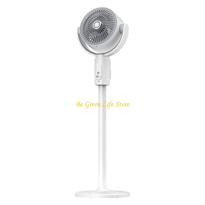 M7DF Rechargeable Oscillating Desk Fan 180degrees Air Circulation Adjustable Height