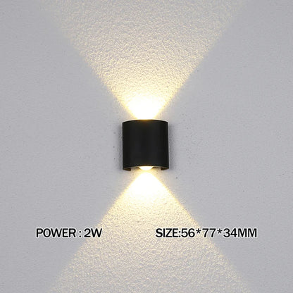 LED Wall Light IP65 Outdoor Waterproof Garden Fence Aluminum Indoor Fashion Wall Lamp For Bedroom Bedside Living Room Stairs