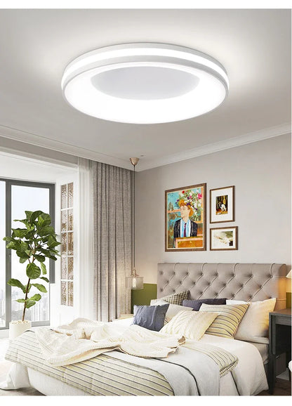 Nordic Macaron Ceiling Lamp Modern Remote Dimming Decor Light Living Room Bedroom Study Kitchen Indoor Home LED Ceiling Light