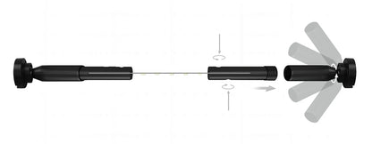 Diy Long LED Skyline Steel Strip Luminous Linear No Main Light Decoration, Modern Minimalist Creative Exhibition Hall Wall Light