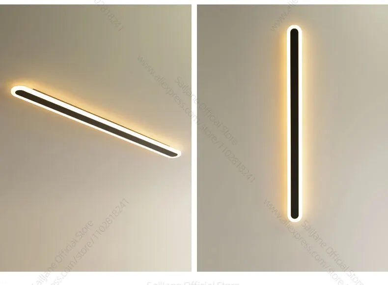 Modern Outdoor Long Strip LED Wall Lamp Waterproof IP65 Stair Wall Fitting Villa Living Room Corridor Lamp Courtyard Garden Lamp