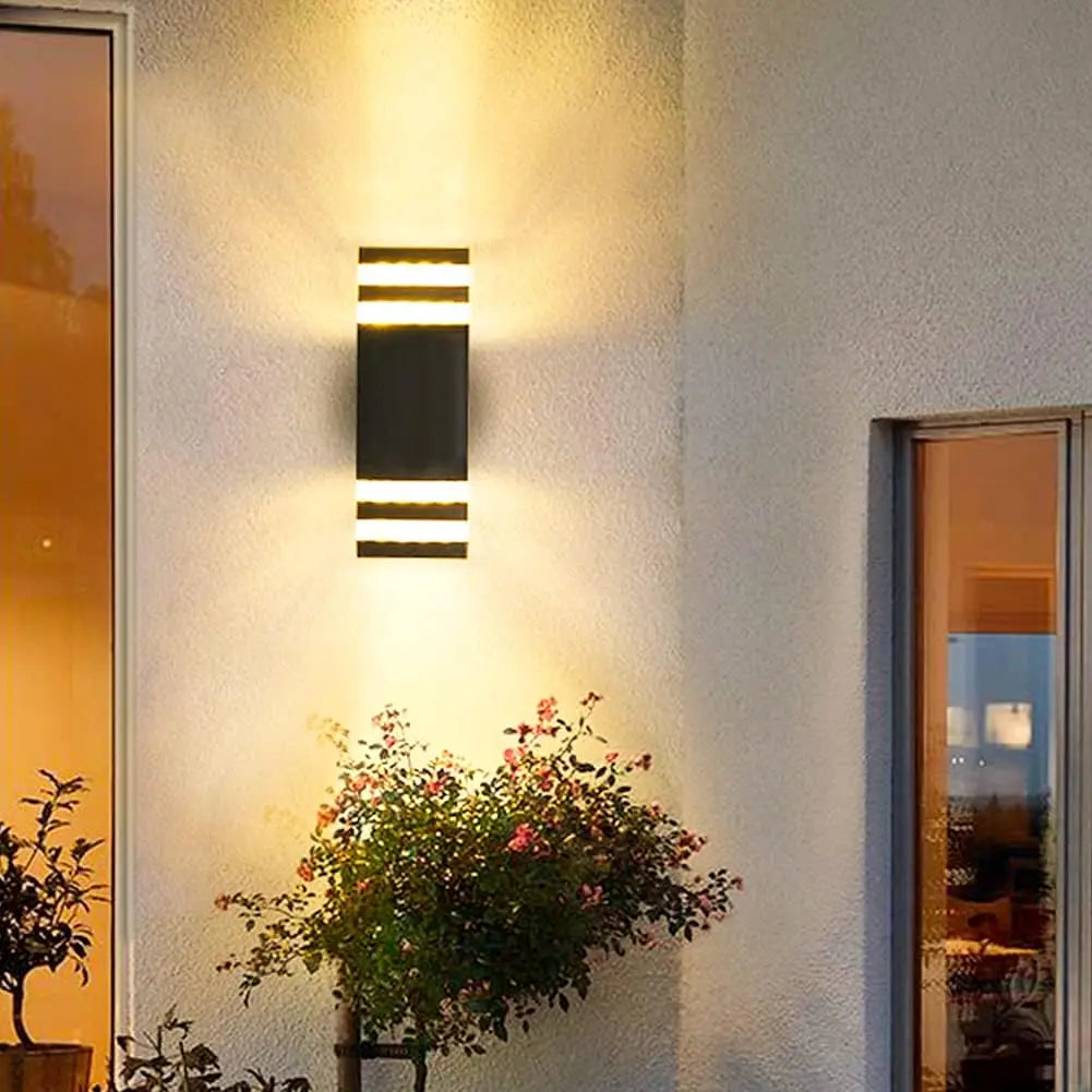 LED Wall Light Outdoor IP65 Waterproof  Wall Light E27 Bulb Up Down Lighting for Garden Porch Stair Corridor Entrance Decoration