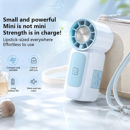 Lenovo High-Speed Strong Wind Handheld Mini Air Cannon Fan USB Rechargeable Portable Cooling Small Fan For Outdoor