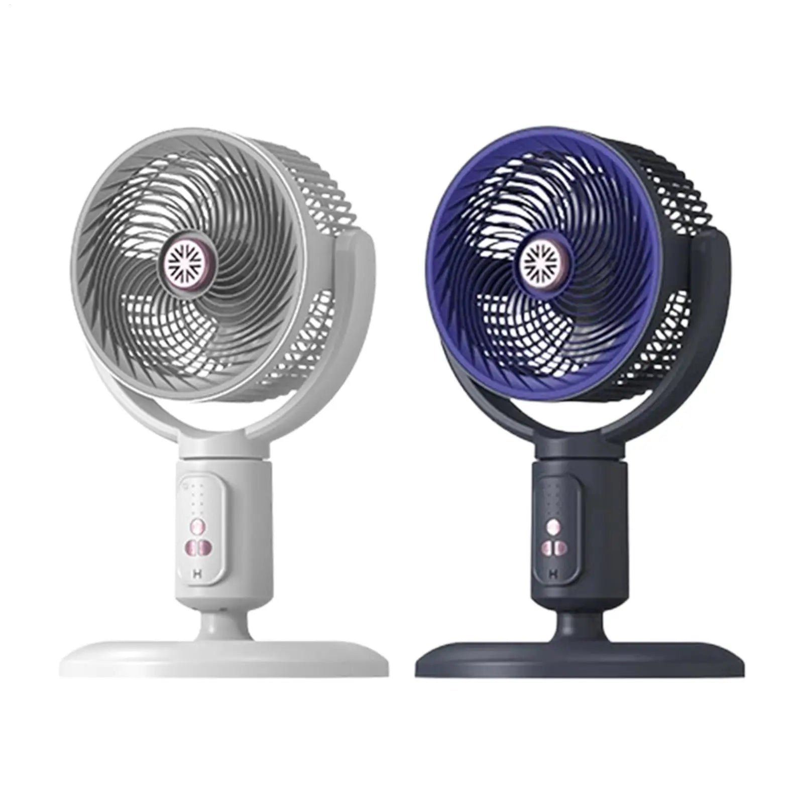 Tower Fan 5-Speed Air Circulation Device with Timer Oscillating Type-C Rechargeable Adjustable Height Standing Fan Tower for