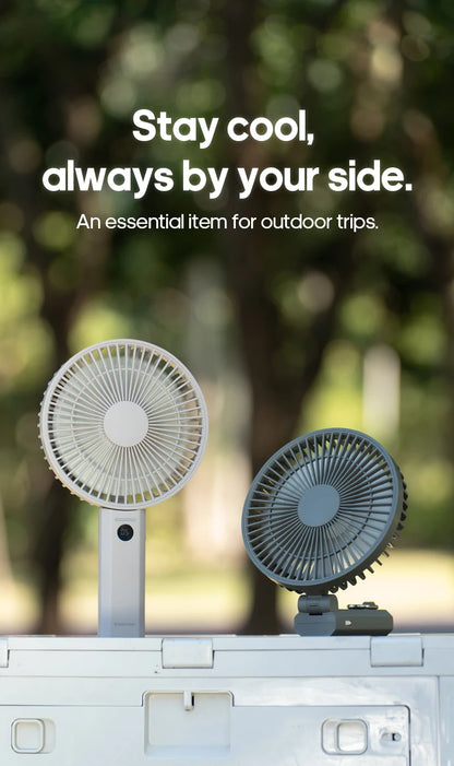 New Portable Folding Handheld Fan 3600mAh Desktop Rechargeable Fan 100-speed Wind Angle Adjustable for Home Outdoor Travel