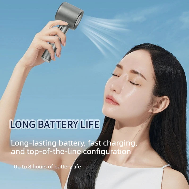 Handheld Mini Fan Powerful 400mAh Wind Speed USB Charging Portable Small Fan for Travel Outdoor Summer Cooling Pocket Fan