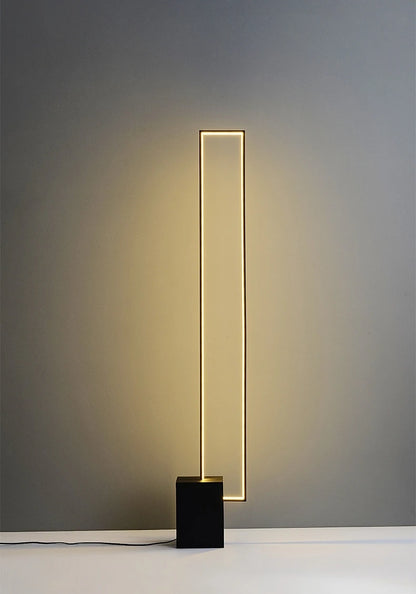 Nordic Simple Living Room Floor Lamp Modern Led Vertical Square Floor Light Bedroom Dimmable Indoor Lighting 2024 Led Luminairas