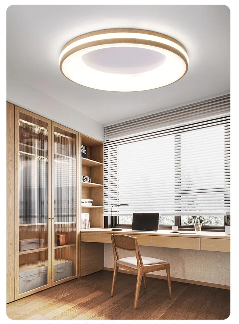 Nordic Macaron Ceiling Lamp Modern Remote Dimming Decor Light Living Room Bedroom Study Kitchen Indoor Home LED Ceiling Light