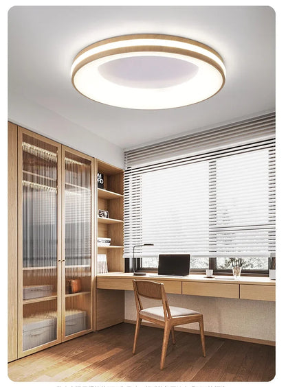 Nordic Macaron Ceiling Lamp Modern Remote Dimming Decor Light Living Room Bedroom Study Kitchen Indoor Home LED Ceiling Light