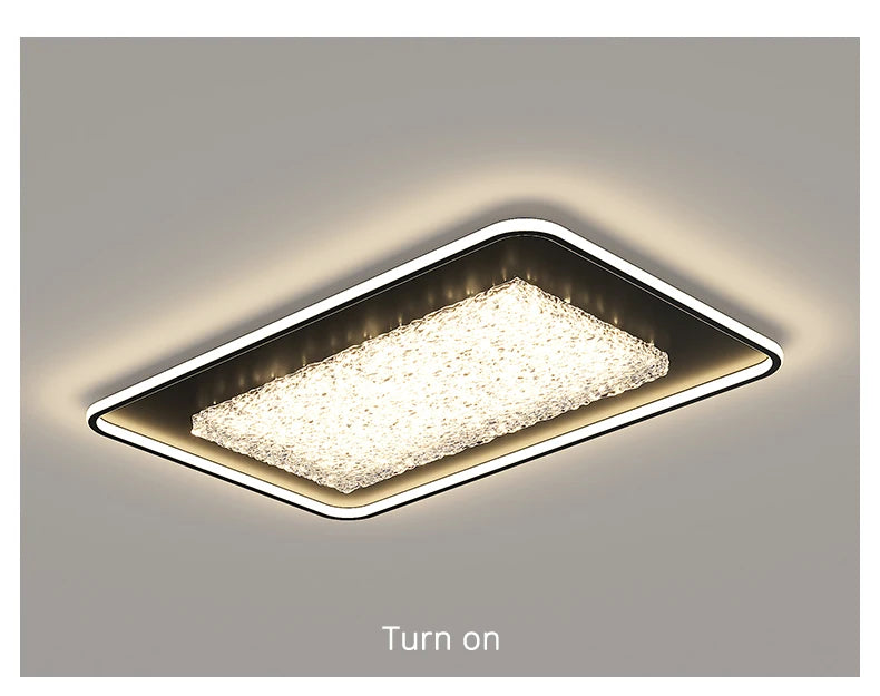 Modern Luxury Square LED Embedded Ceiling Light Round Crystal Inlaid Dimmable Bedroom Study Home Indoor Lighting Decoration Lamp