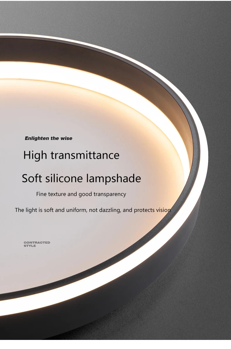 Simple Round Bedroom Led Ceiling Lights Modern Home Decor Lampen Nordic Living Room Lamp Lighting Minimalist Ins Room Study Lamp